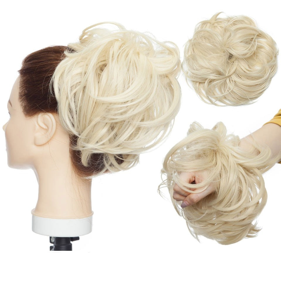 Rommelige knot haar scrunchie