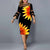 Plus Size Zonnebloem Print Vrijetijdskleding