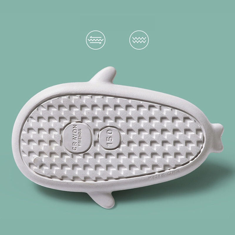 Baby en kinder slippers met haai