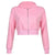 Extra Slanke Gekroesde Zip-Up Hoodie