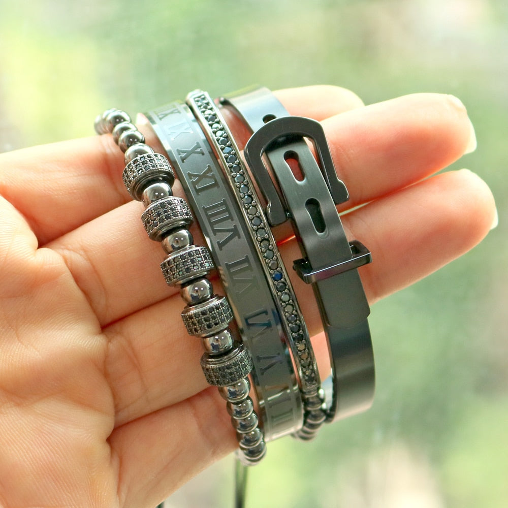 Titanium Armband Set