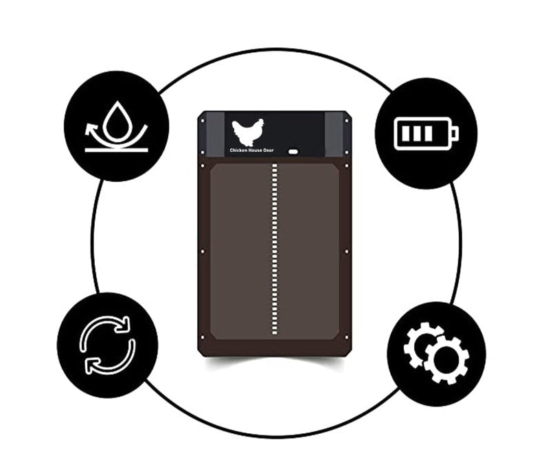 Automatische kippenhok deur