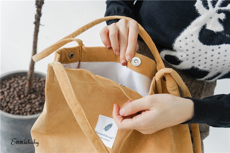 Corduroy Tas