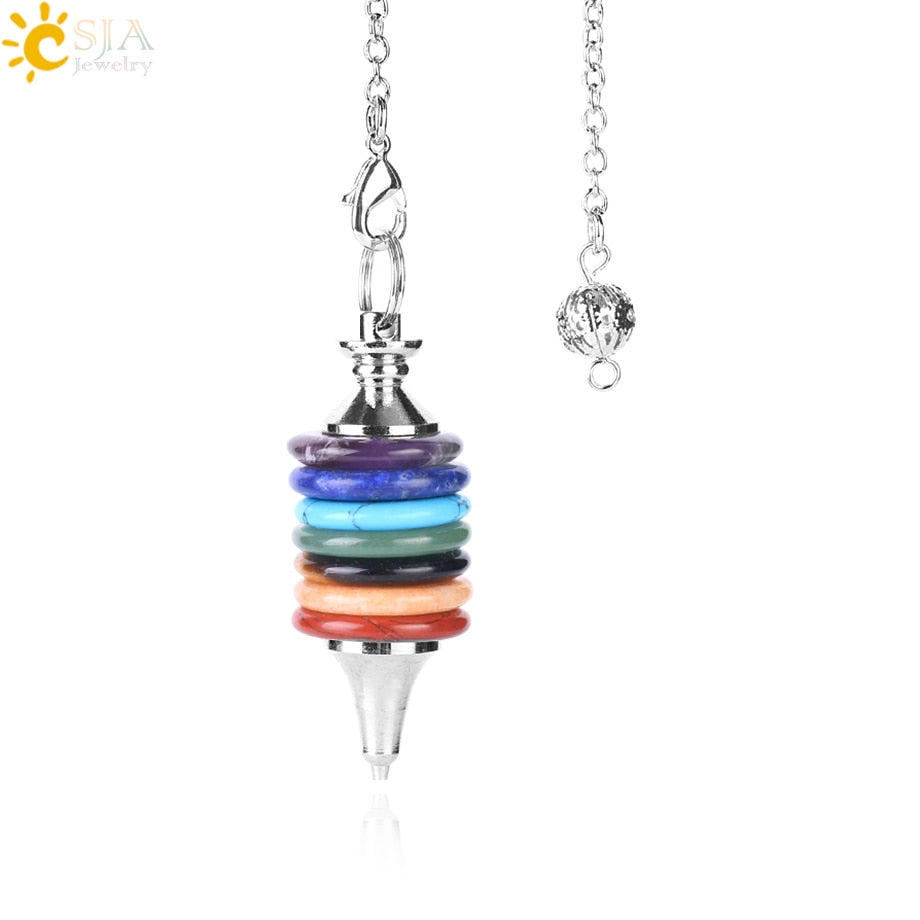Zeven Chakra's pendel ketting - De spirituele levensgids