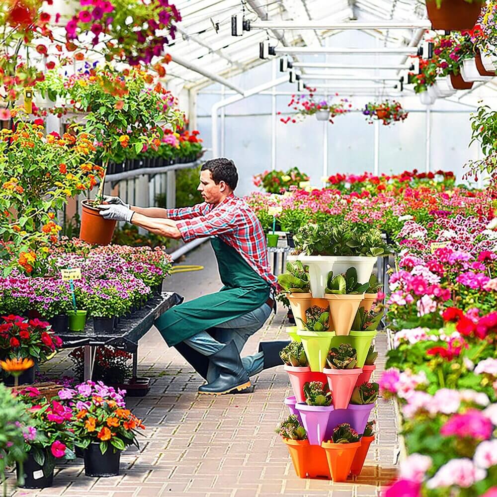Aardbei stapelbare plantenpotten