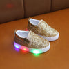 LED-glitter kinderen sneakers