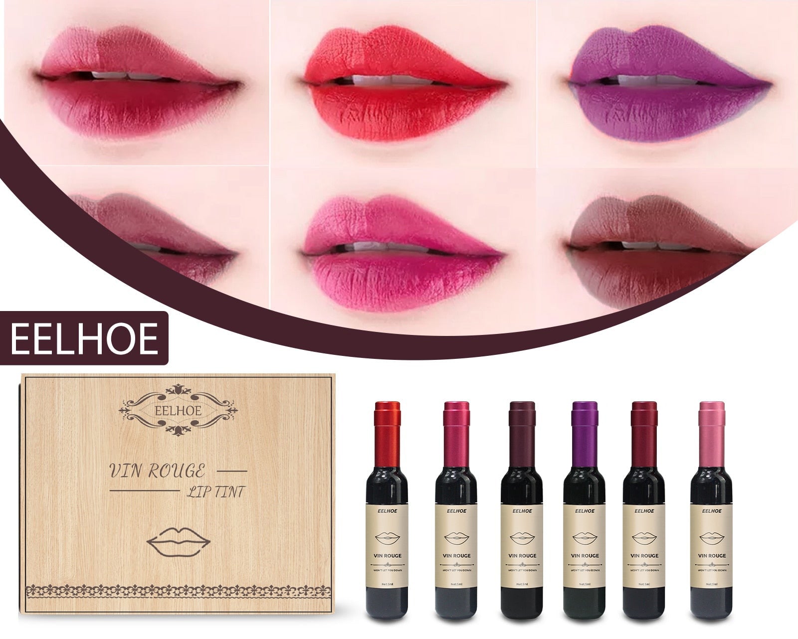 Wijn Lip Tint (6 Stuks)