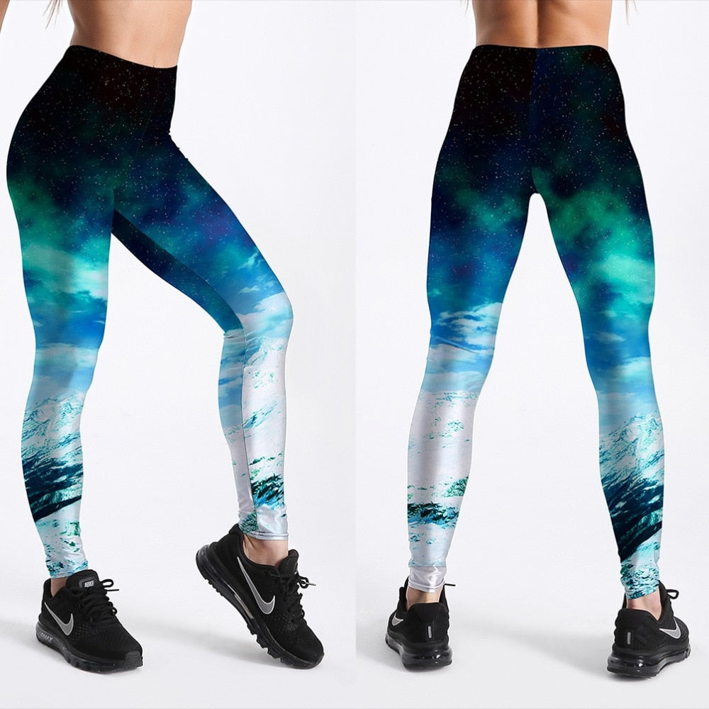 3D Gedrukte Galaxy Leggings