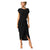 Korte Mouw Ronde Hals Maxi Jurk