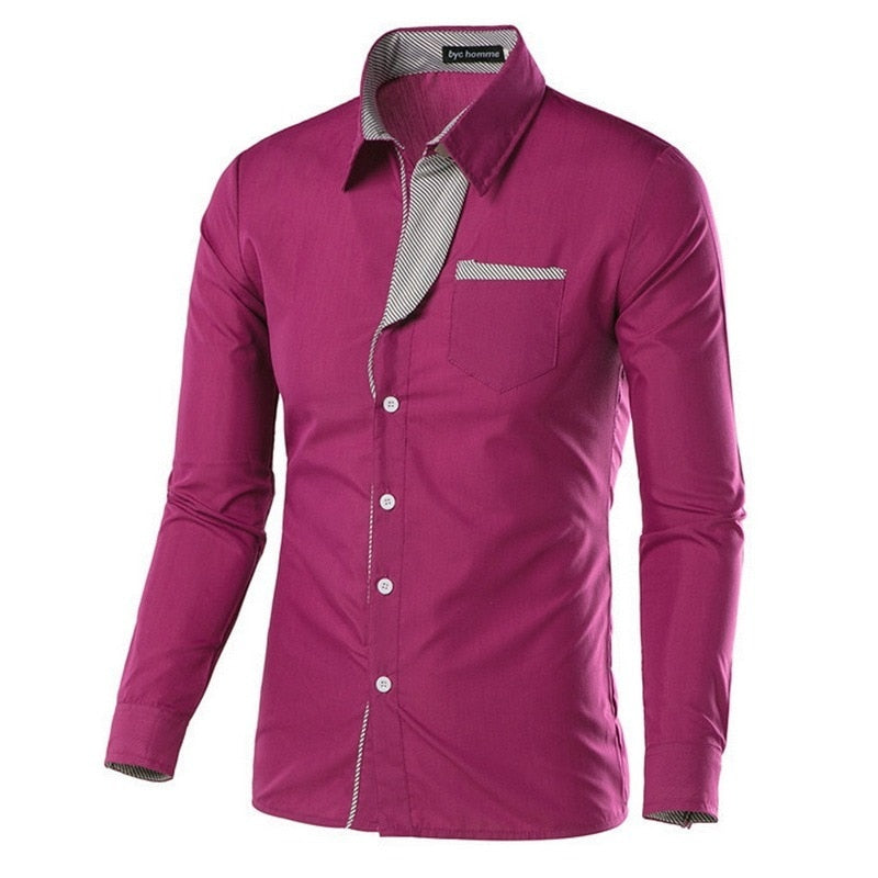 Heren Slim Fit Lange Mouwen