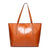 Vintage Oil Wax Leather Tote Bag