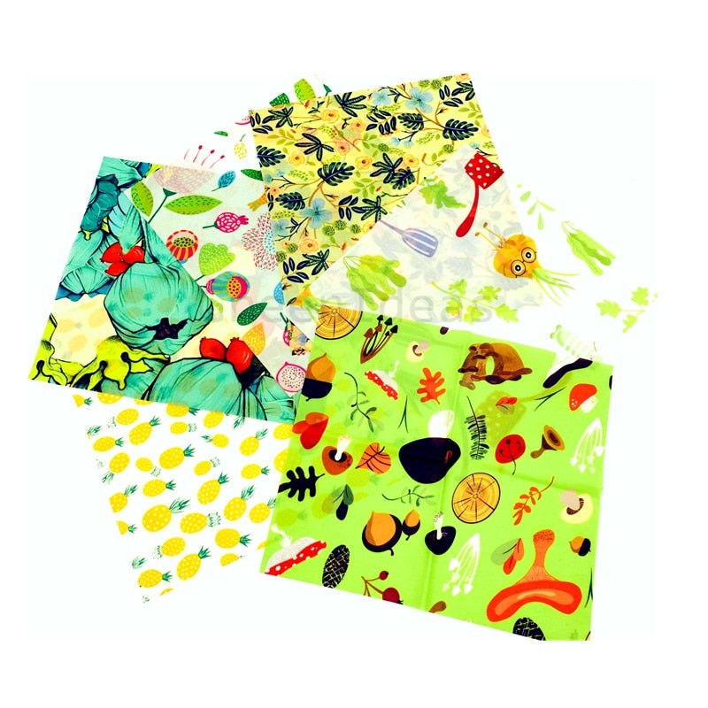 Bijenwas Voedselwikkels - Set van 3