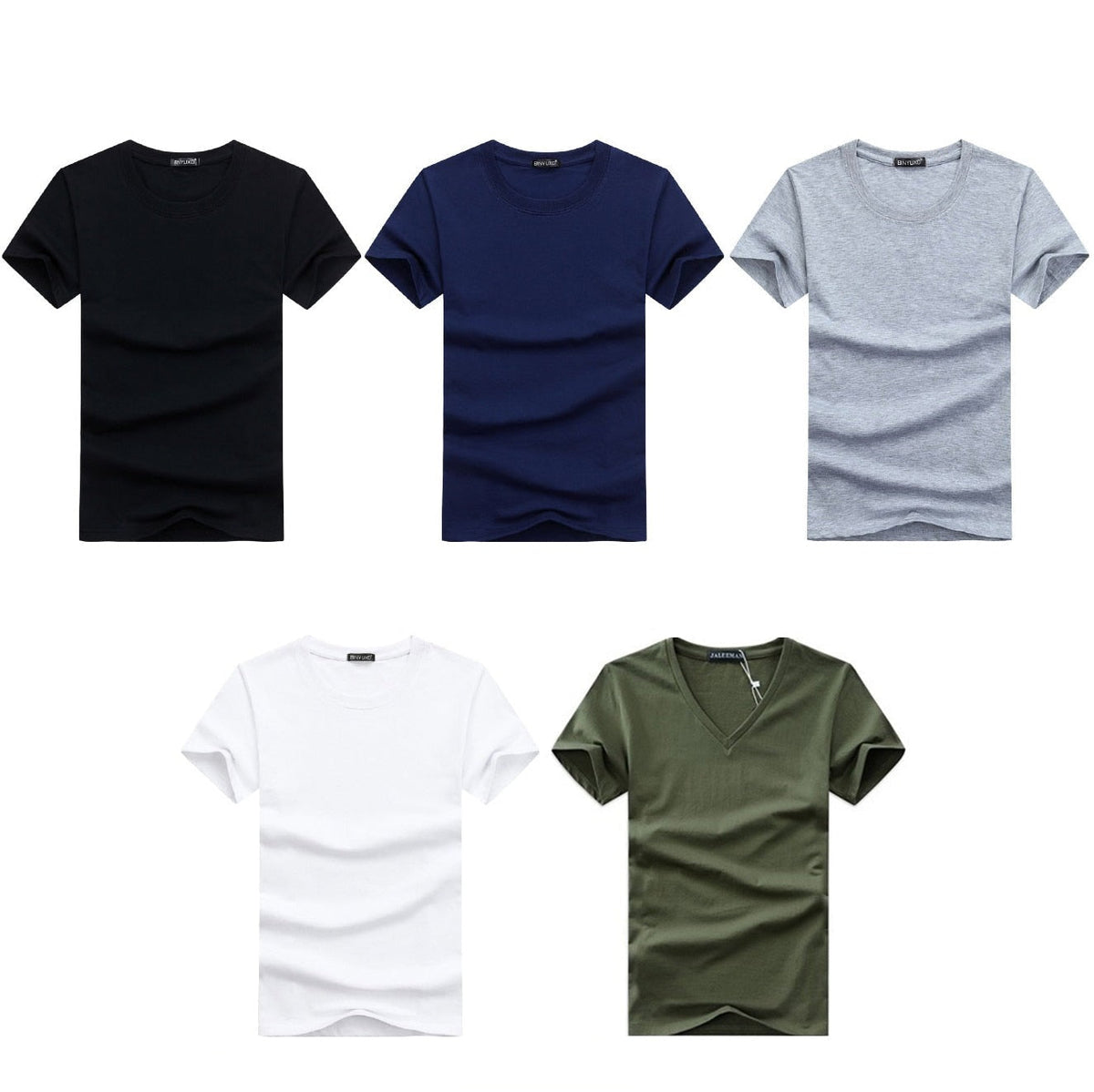 Heren Slim Fit V-hals T-shirt