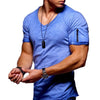 Mannen V-hals Muscle T-Shirts