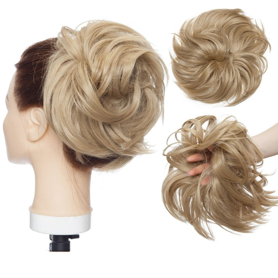 Rommelige knot haar scrunchie