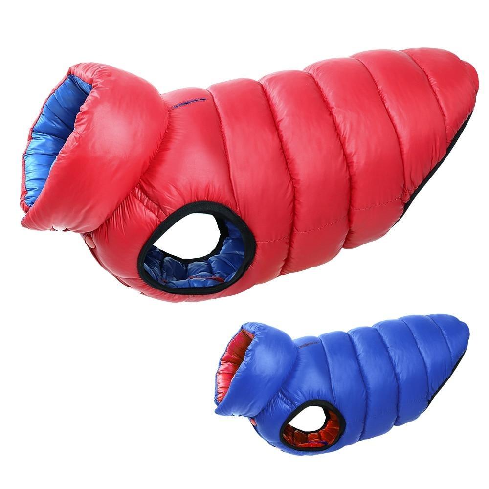 Omkeerbare Hond Puffer Jas