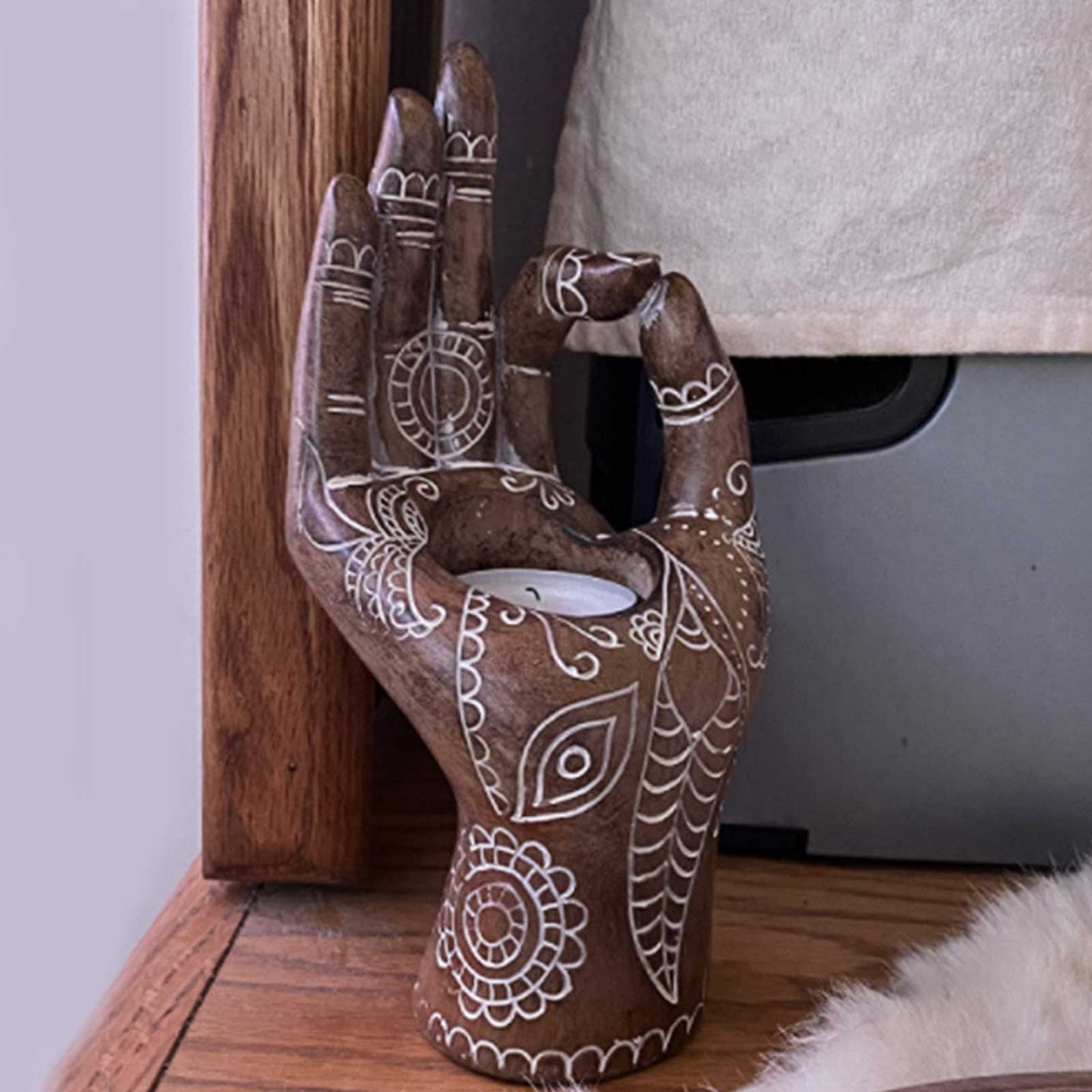 Boeddha Hand Kaarsenhouder