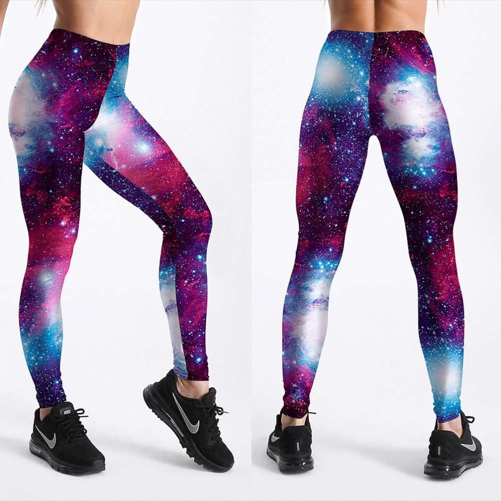 3D Gedrukte Galaxy Leggings
