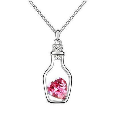 Drift Bottle Kristal Hart Ketting
