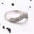 V vorm Sterling zilveren Ring