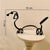Minimalistische Hond Kunst Sculptuur