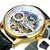 Forsining Heren Skelet Horloge