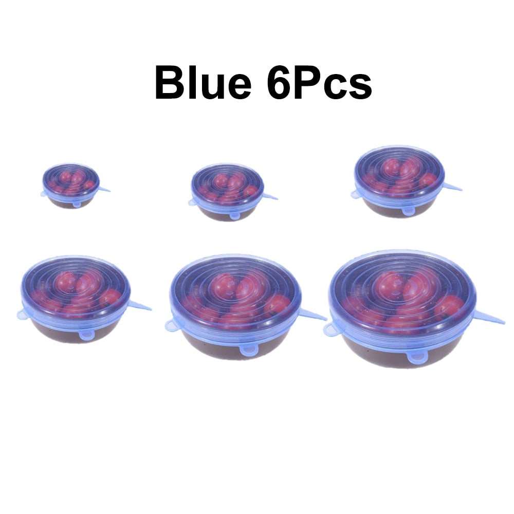 Herbruikbare Voedseldeksels (6 of 12 stuks set)