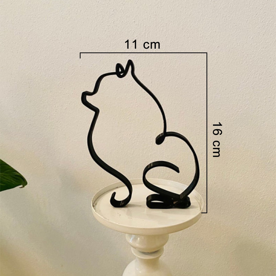 Minimalistische Hond Kunst Sculptuur
