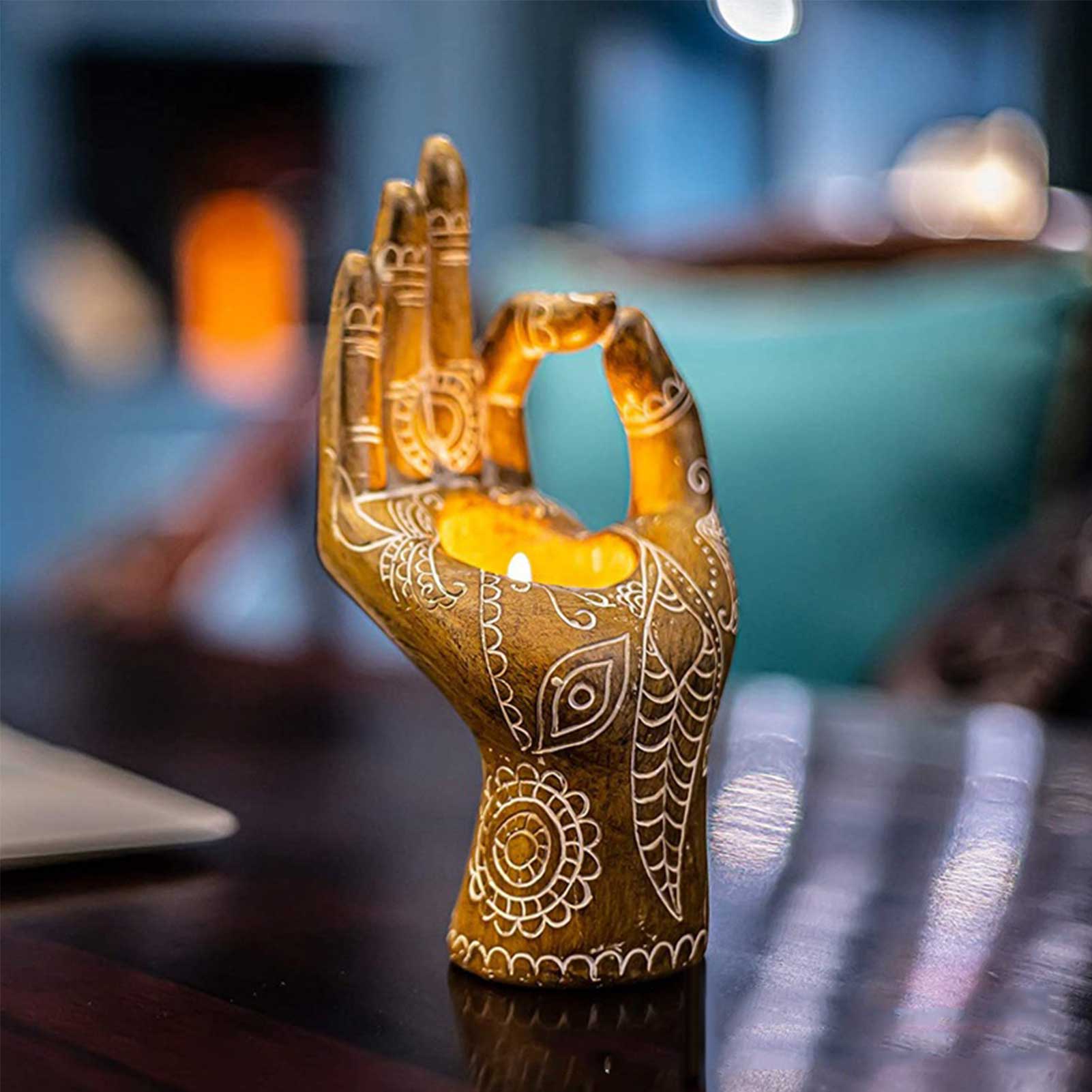Boeddha Hand Kaarsenhouder