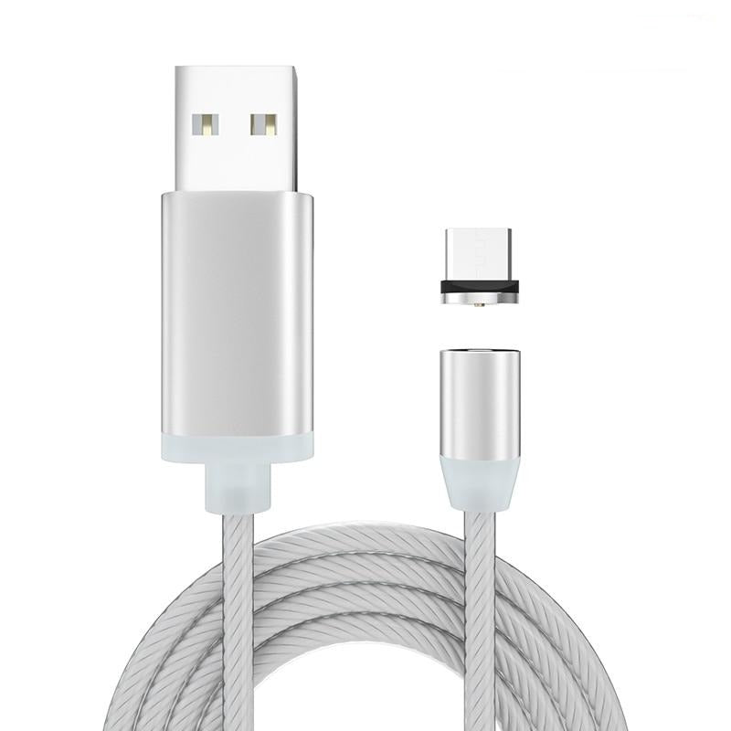 iGlow Gloeiende LED Magnetische 3 in 1 USB Oplaadkabel