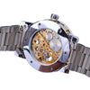 Retro lichtgevend skelet mechanisch horloge
