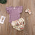 Ruffled Geribde Gebloemde Shortset