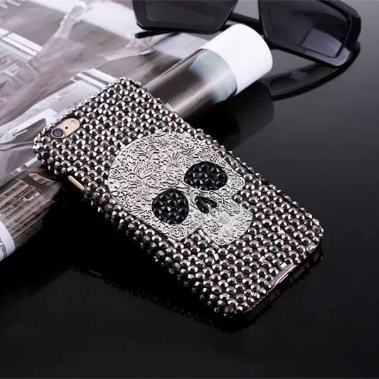 Skull Face Diamanten Etui