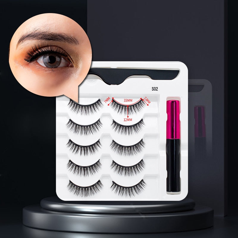 Magnetische Valse Wimpers en Eyeliner Set