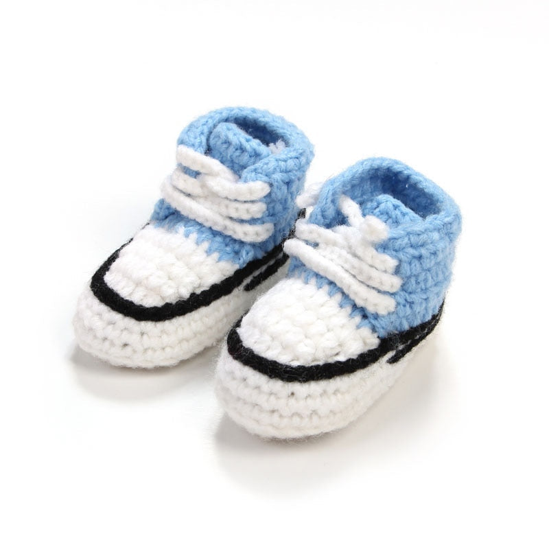 Gebreide veterschoenen