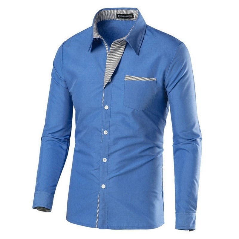 Heren Slim Fit Lange Mouwen