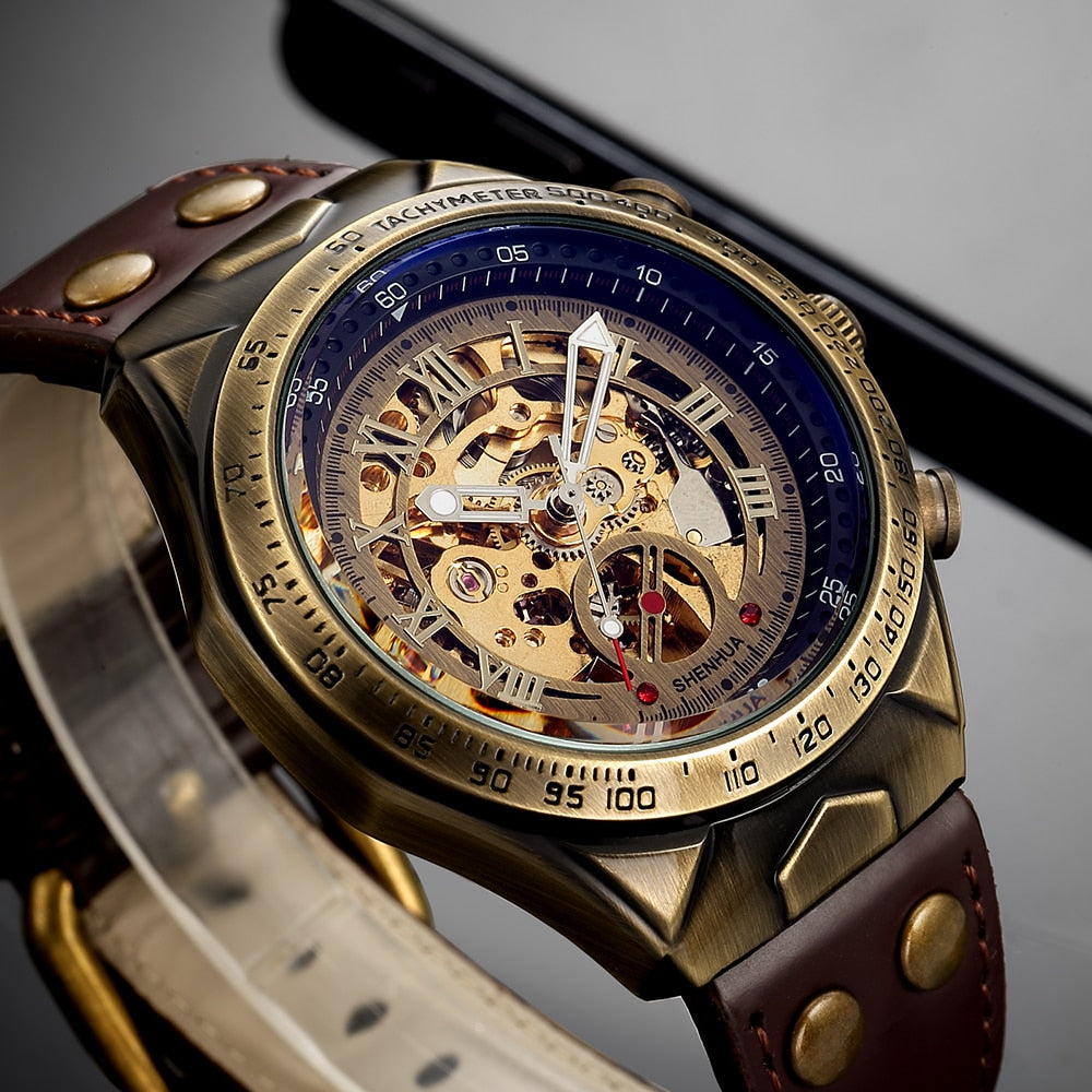 Steampunk Vintage Skelet Horloge