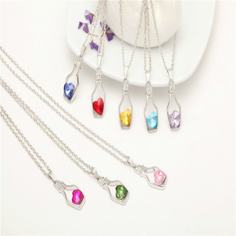 Drift Bottle Kristal Hart Ketting