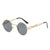 Steampunk Ronde Metalen Zonnebril