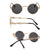 Steampunk Ronde Metalen Zonnebril