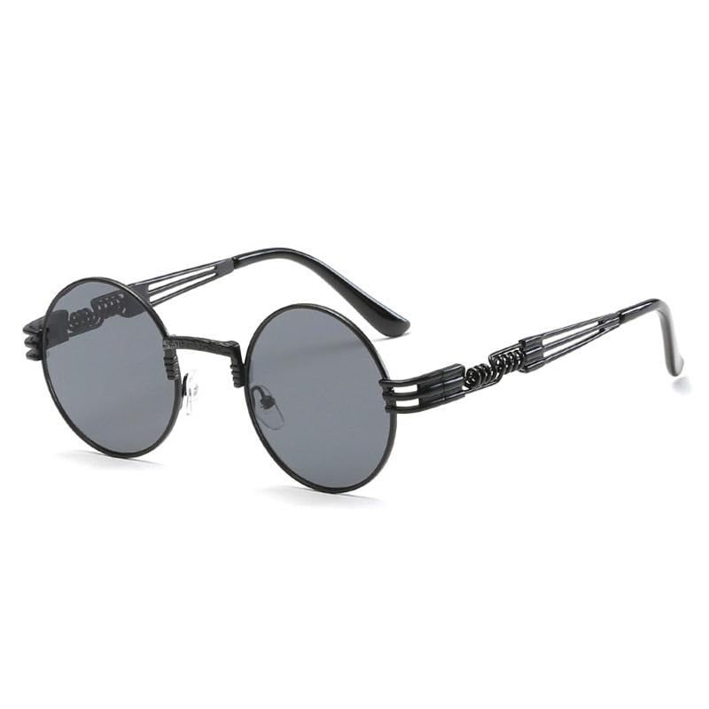 Steampunk Ronde Metalen Zonnebril