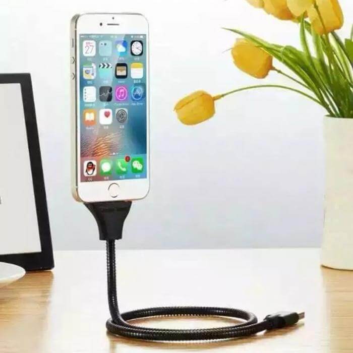 Veelzijdige telefoonstandaard oplaadkabel