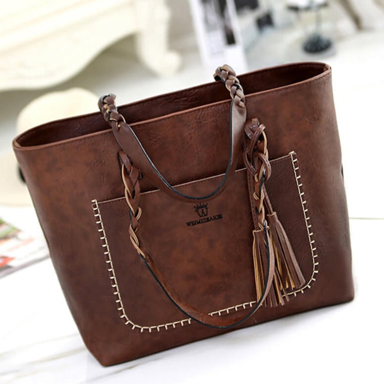 Leren Stijl Schoudertas voor dames