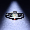 Fire Opaal Hart Ring