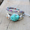 Helende Turquoise Beschermings Wikkel Armband