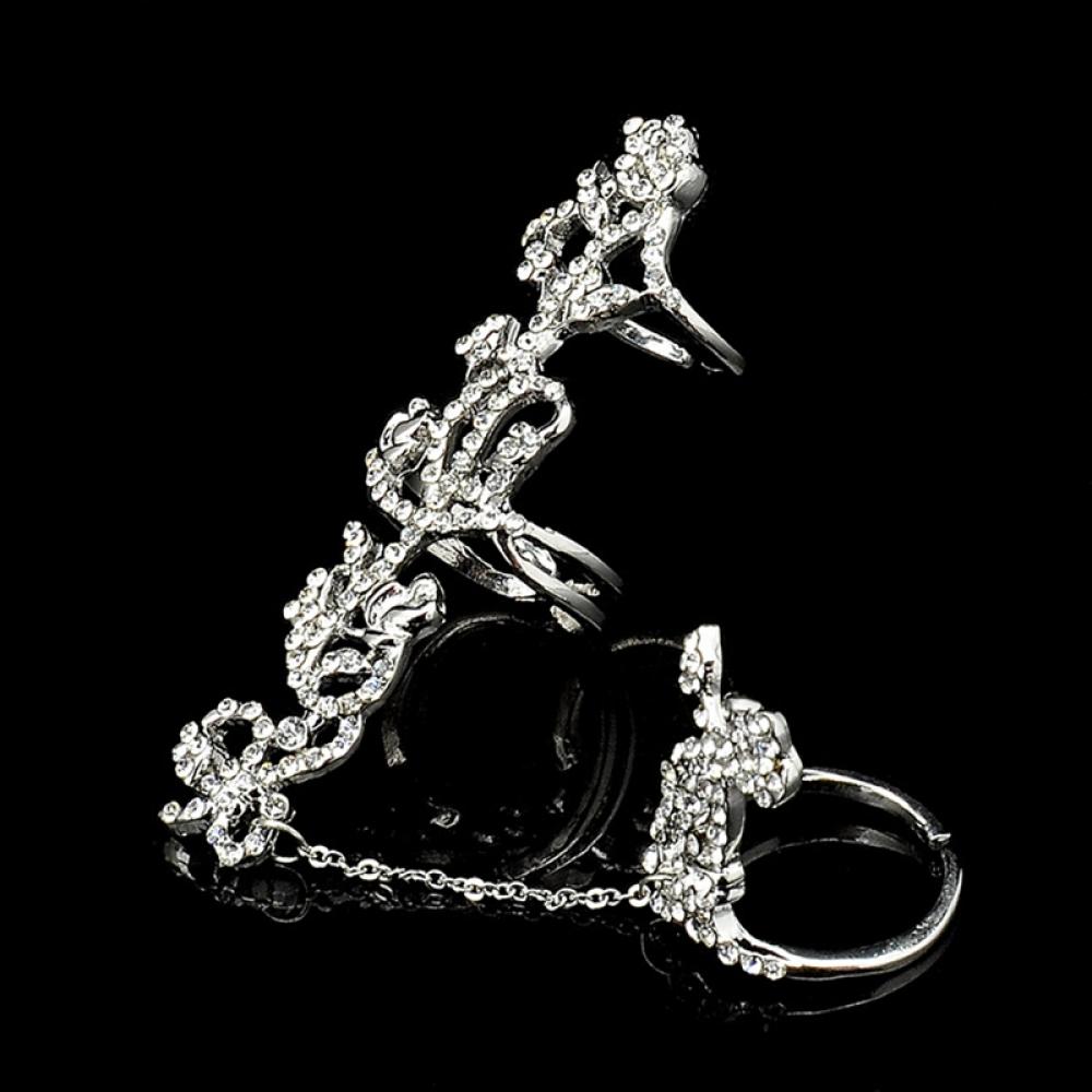 Meerdere Vinger Stack Knokkel Band Crystal Ring