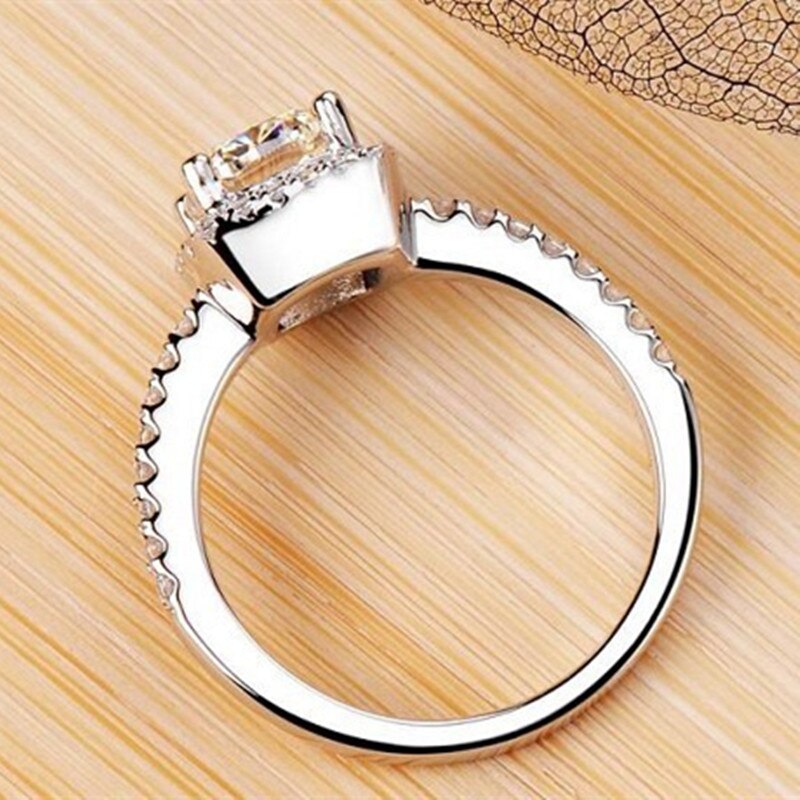Midi Vierkante Belofte Ring