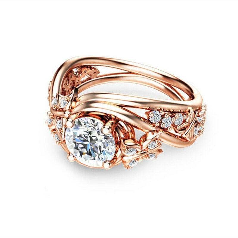 Holle Bergkristallen Vlinder Bloem Ring