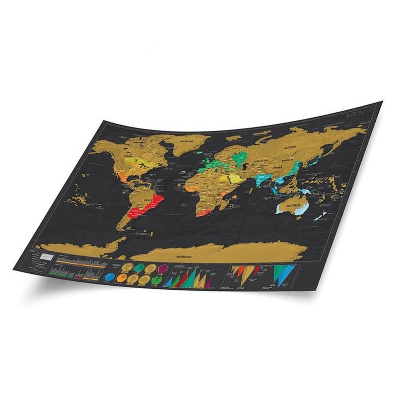 Belleza Wereldkraskaart - jouw reis in je eigen woonkamer!