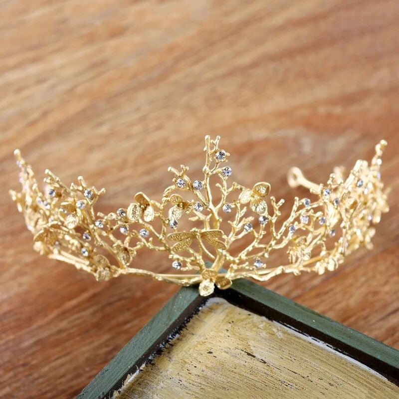 Goud Dragonfly Woodland Gatherer Kroon
